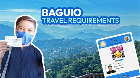 baguio travel requirements|BAGUIO TRAVEL REQUIREMENTS for TOURISTS & VISITORS.